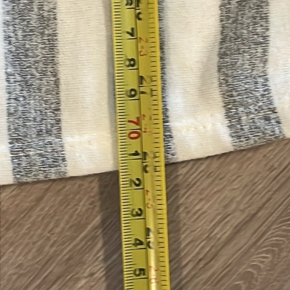 Andree By Unit Women’s Tunic Top Large Grey Striped Bohemian Preppy - Picture 11 of 11